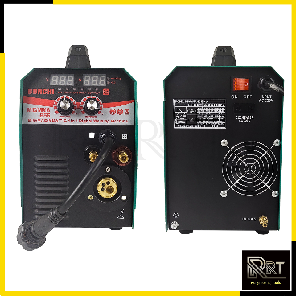BONCHI ตู้เชื่อม MIG ไม่ใช้แก๊ส CO2 รุ่น MIG-255