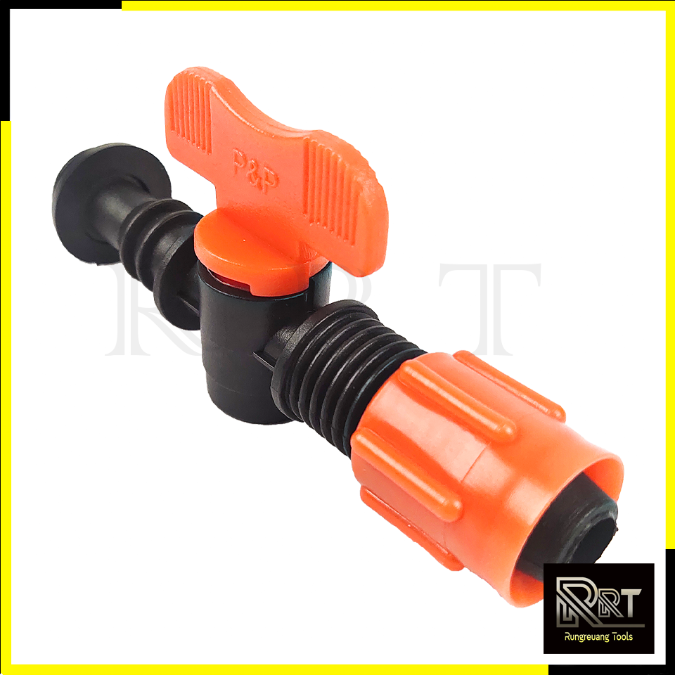 KP ข้อต่อวาล์ว เทปน้ำหยด TV5 +ลูกยาง (จำนวนแพ็ค 50 ตัว) รุ่น 387-141PNP