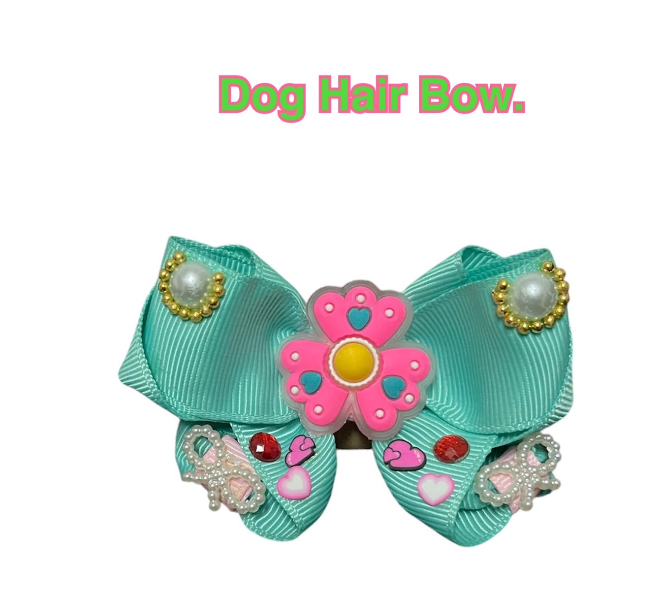 Dog hair bow.