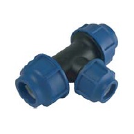สามทางลด (Reducing Tee) HDPE แบบสวมอัด