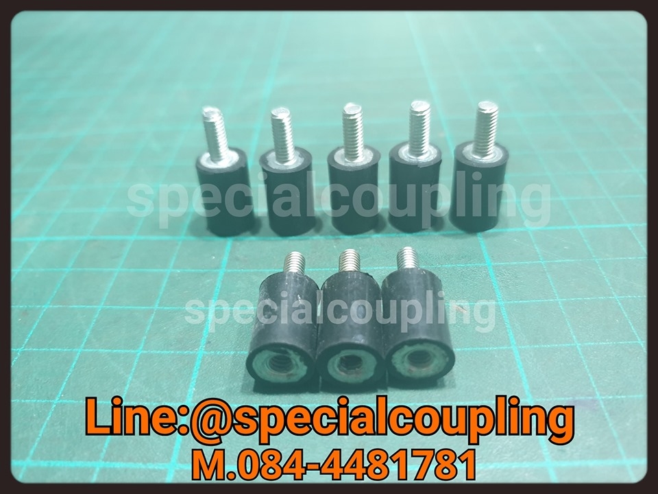 จำหน่ายยางรองแท่นเครื่องnbr od10mm H15mm. M.4ลึก5 มิล พร้อมส่งคะ