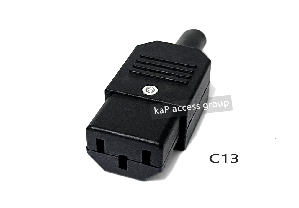 ปลั๊กไฟ C13 Female IEC 320 AC Plug Adapter สายเคเบิ้ลเชื่อมต่อ 250V 10A