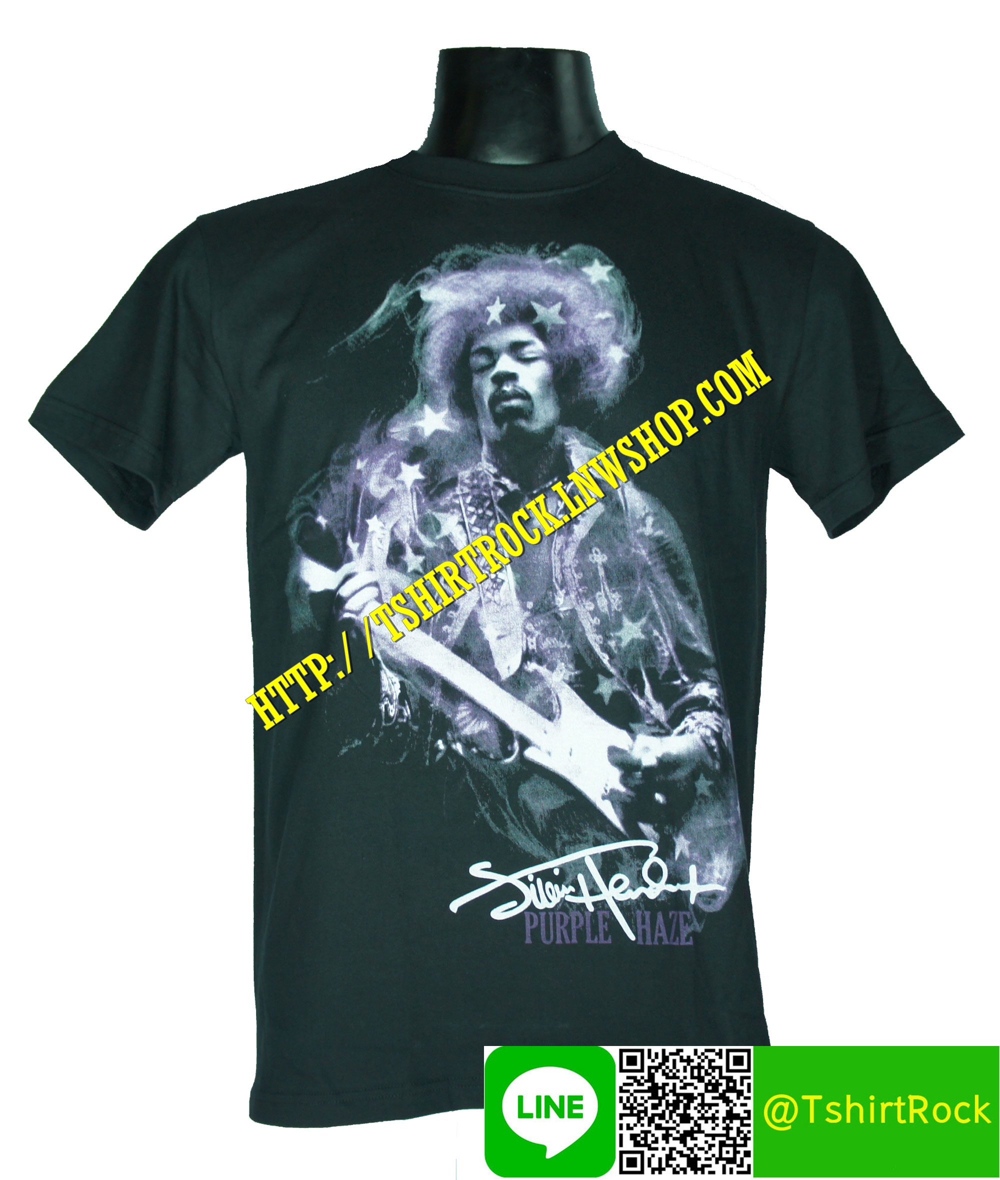 JIMI HENDRIX เสื้อยืดวงร็อค เมทัล ดนตรี เสื้อวงจิมิ เฮนดริกซ์ JHX1115