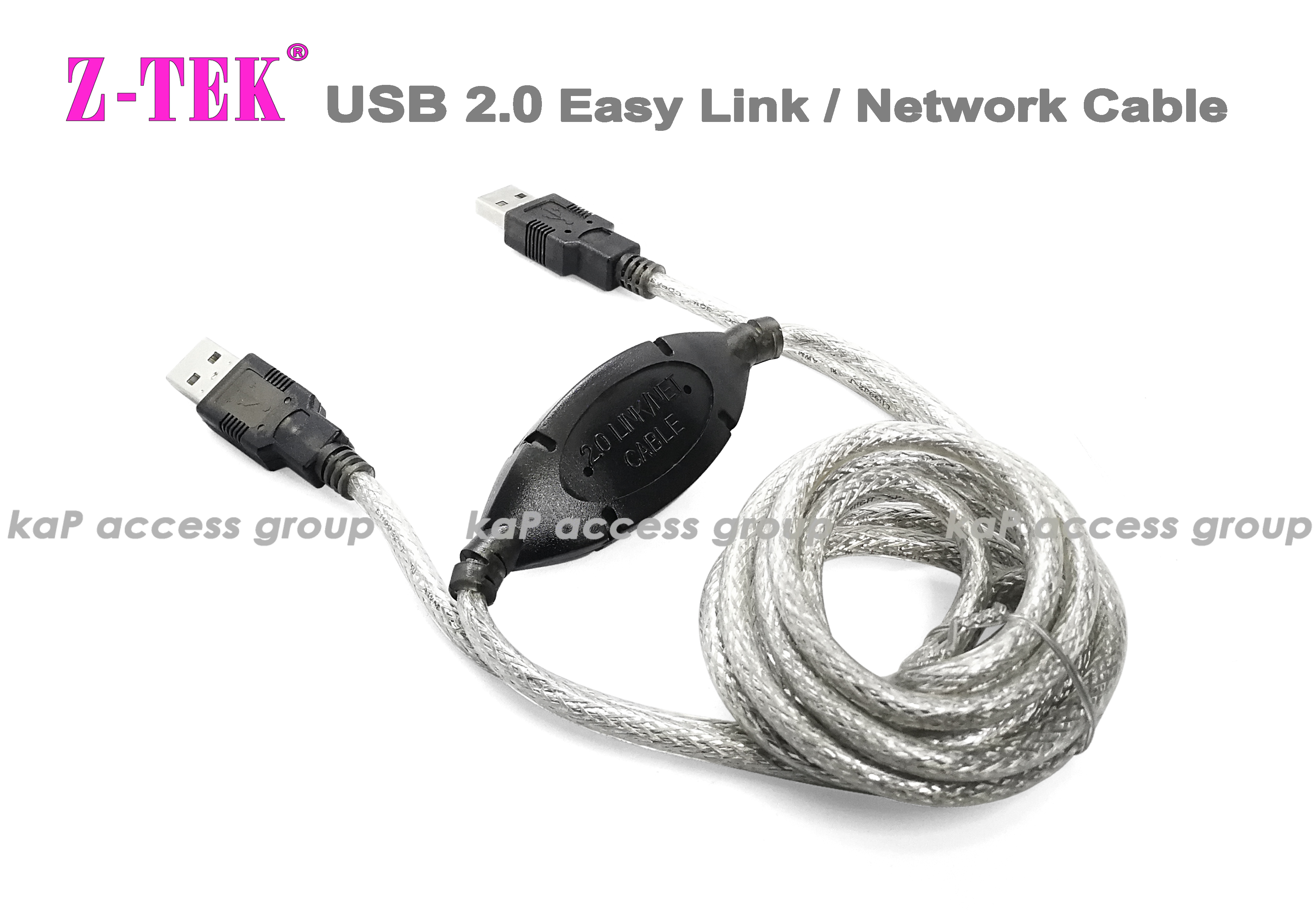 Z-Tek USB 2.0 Easy Link / Network Cable (2M)