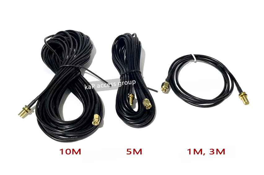 สาย RP-SMA Male 1 /3 / 5 /10 เมตร ต่อ ขยายสำหรับเสาอากาศ 3G 4G 5G Router เราเตอร์ Yagi Antenna
