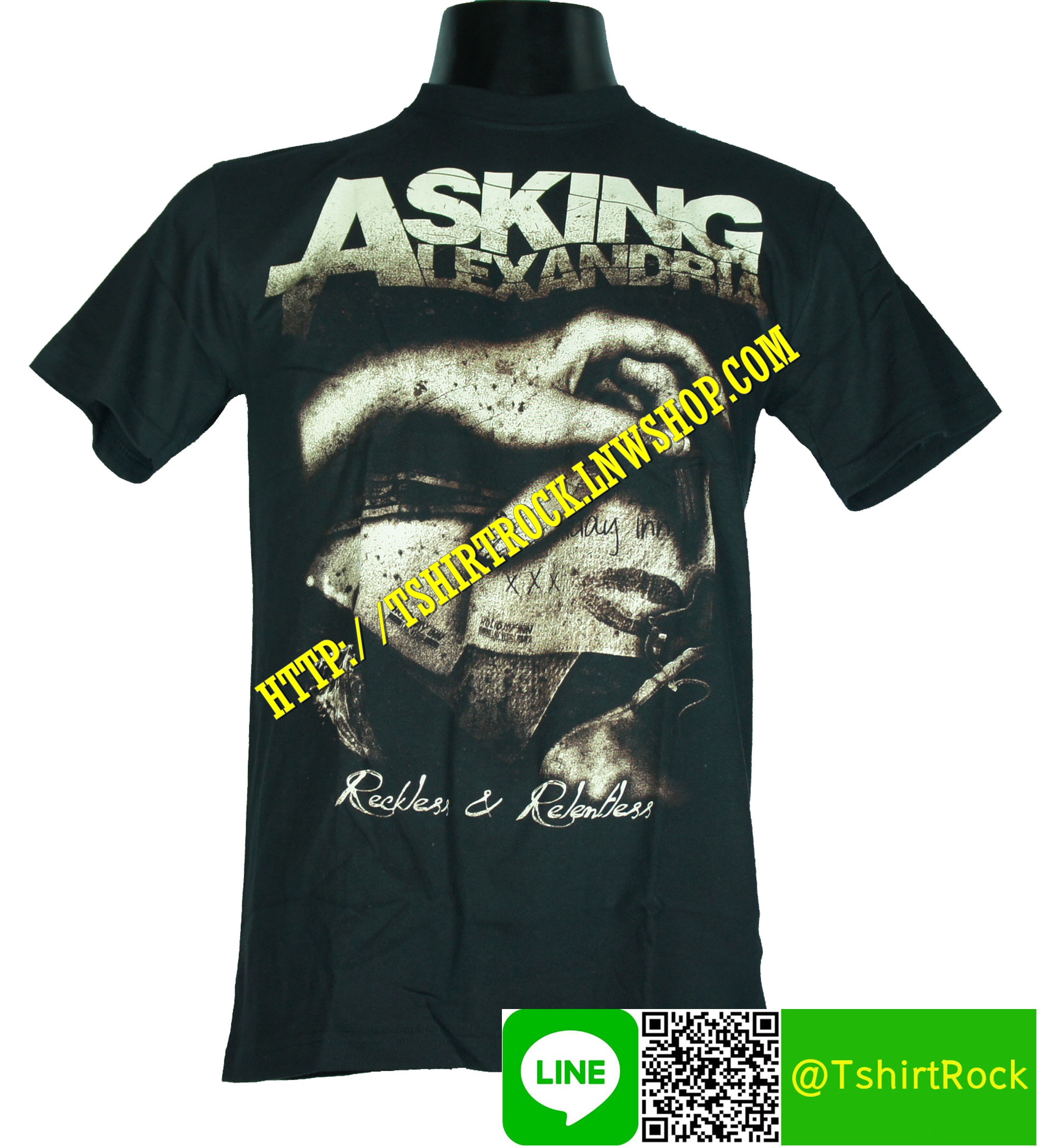 ASKING ALEXANDRIA เสื้อยืดวงร็อค เมทัล ดนตรี เสื้อวงแอสกิงอะเล็กซานเดรีย AA1330
