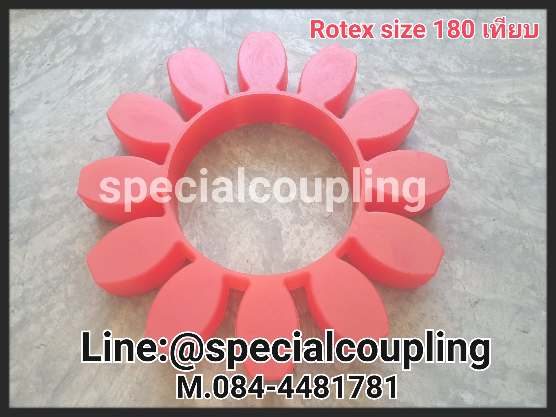 จำหน่าย Rotex size 180 red spider 98 shore A สินค้าเทียบคะ พร้อมส่งคะ