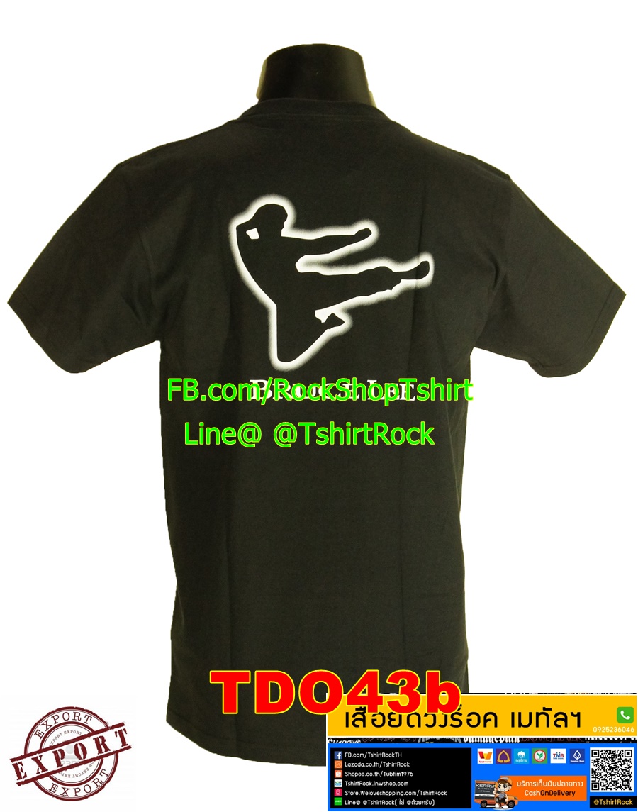 เสื้อวินเทจ Bruce Lee เสื้อยืดวงร็อค เสื้อร็อค เมทัล TDO43
