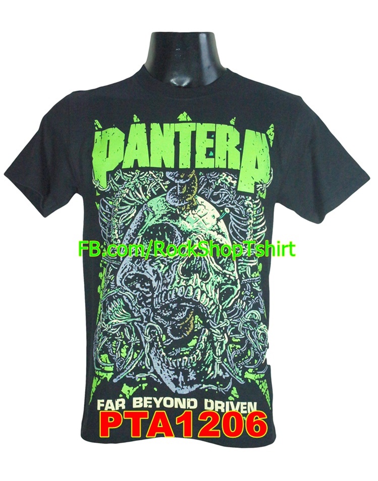เสื้อวง PANTERA เสื้อยืดวงดนตรีร็อค เมทัล เสื้อร็อค แพนเทอรา PTA1206