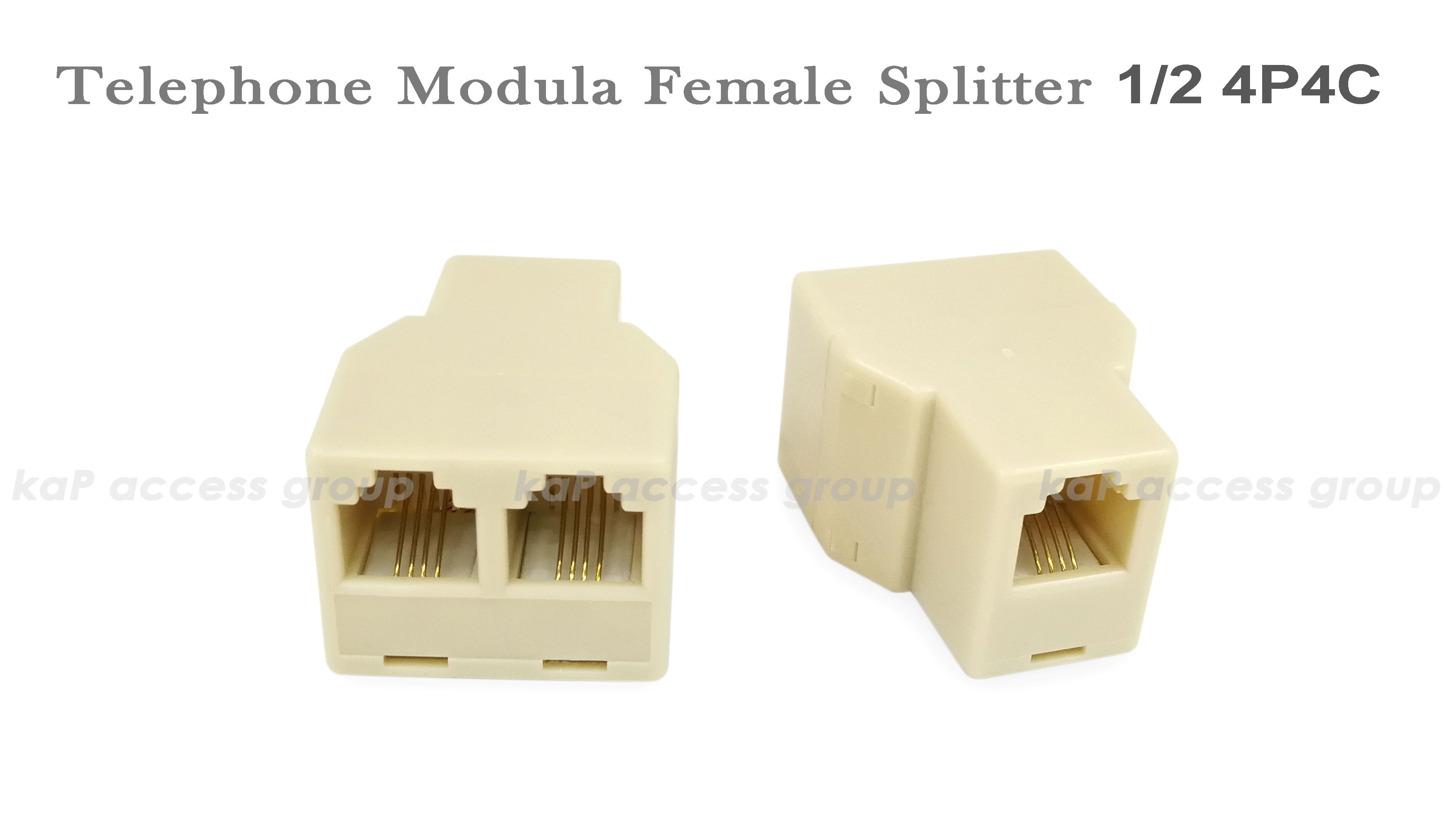 กล่องแยกสัญญาณโทรศัพท์ แบบ เข้า1ออก2 (1F / 2F) RJ11