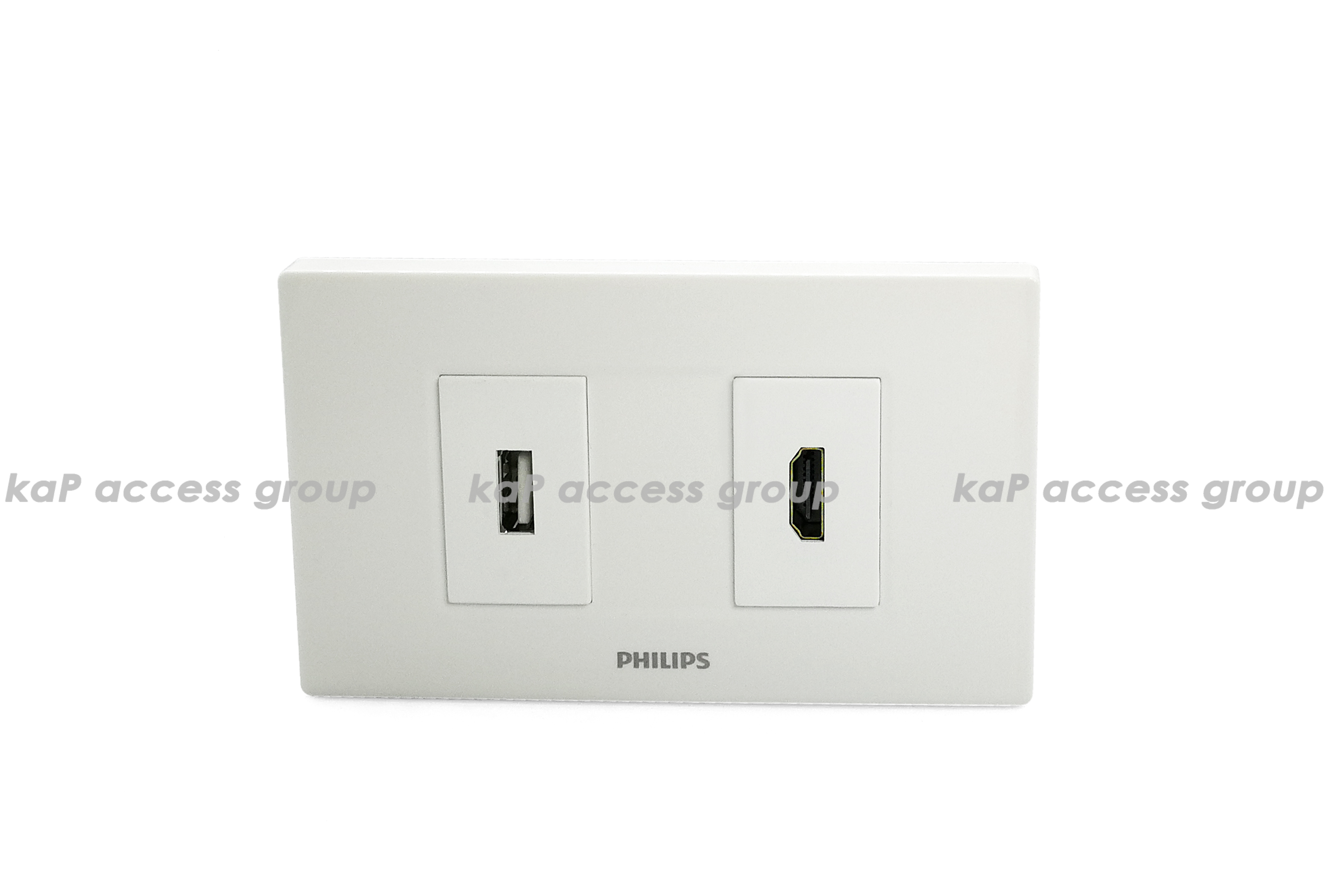 หน้ากากเต้ารับติดผนัง HDMI / USB