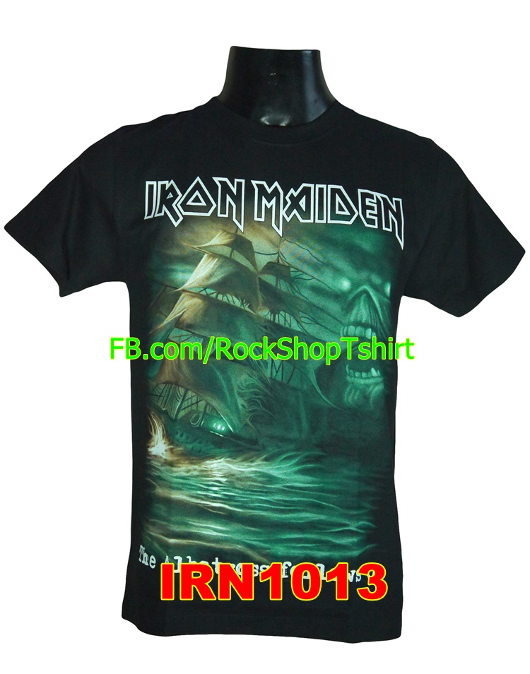 เสื้อยืดวง IRON MAIDEN เสื้อร็อค เสื้อวง เมทัล ไอเอิร์นเมเดน IRN1013