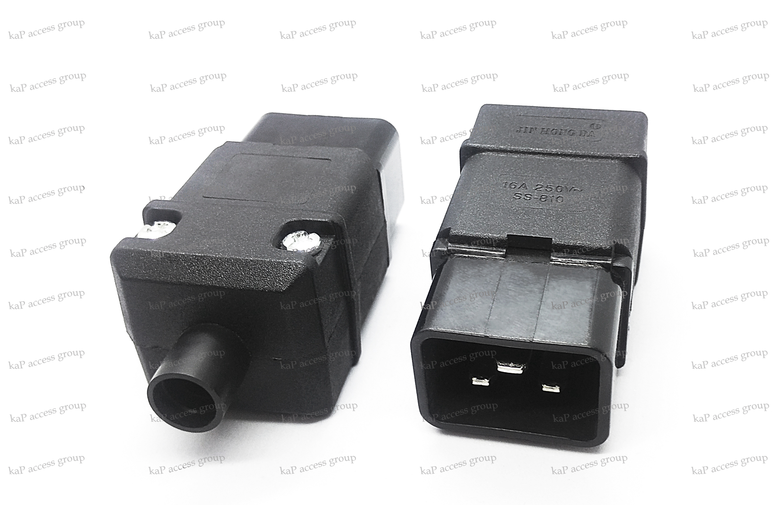 IEC-C20 Male Plug Adapter Power Connector Socket (16A)