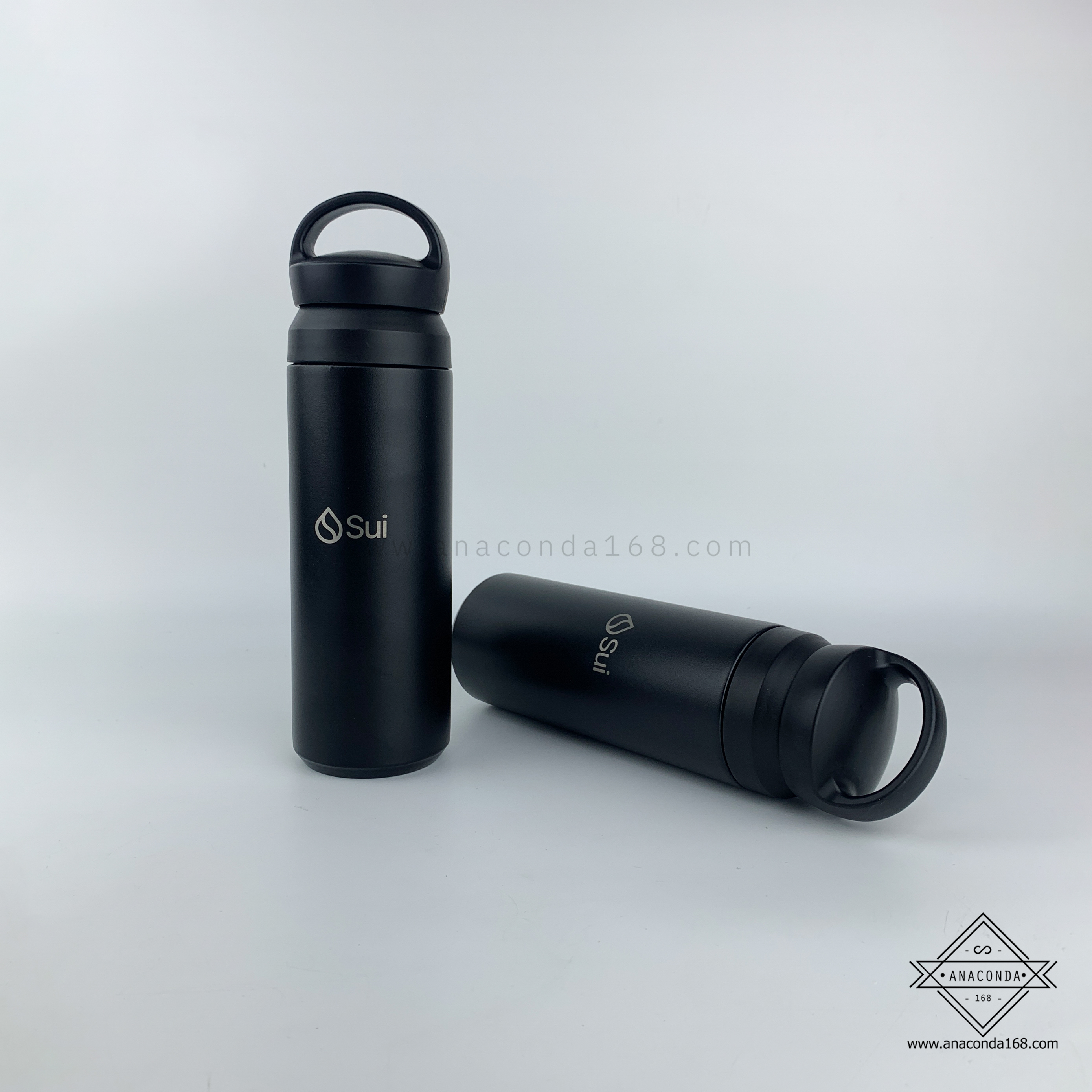 กระบอกน้ำเก็บอุณหภูมิพรีเมี่ยม ขนาด 500 ml. มีหูจับ ทำโลโก้