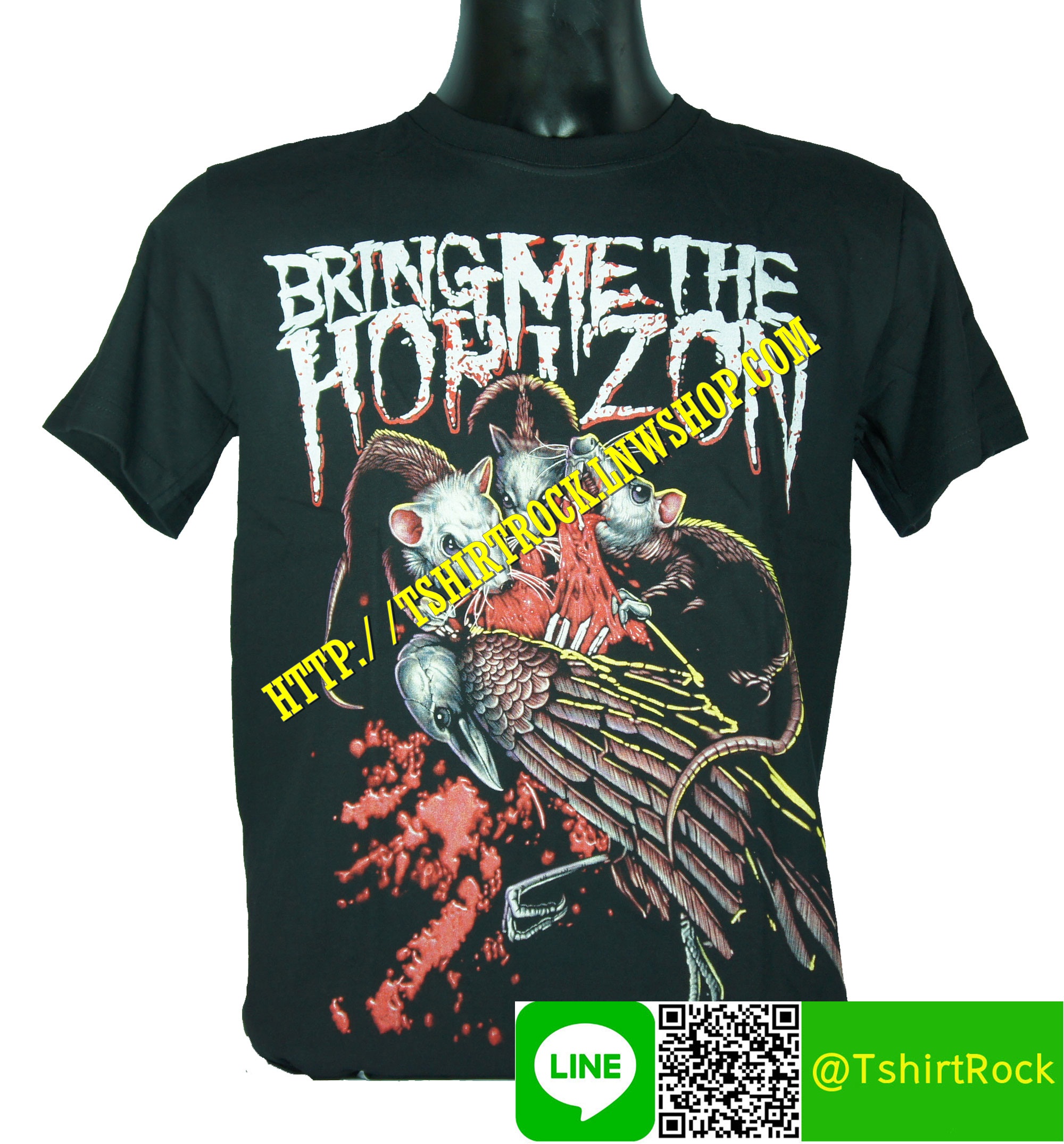 BRING ME THE HORIZON เสื้อยืดวงร็อค เมทัล ดนตรี เสื้อวงบริงมีเดอะฮอไรซัน BMH1106