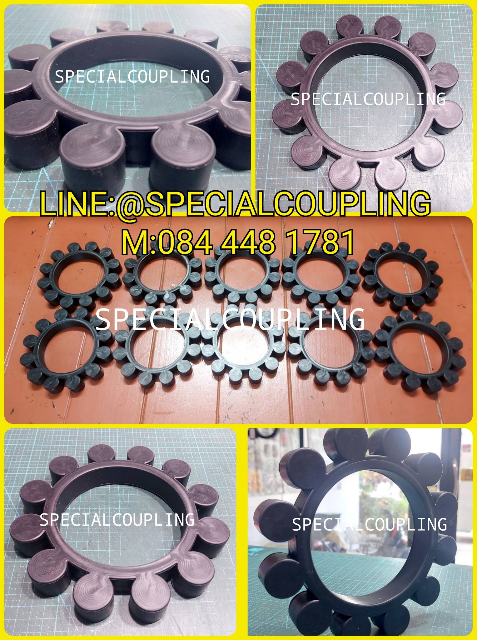 รับผลิตCharn spider ตามแบบ mat:nbr ความแข็ง 80 shore A รับมีจำนวนคะ ขนาด od190.5mm id115mm T25 มม 12แฉก รอสินค้า20วันคะ สอบถามได้คะ