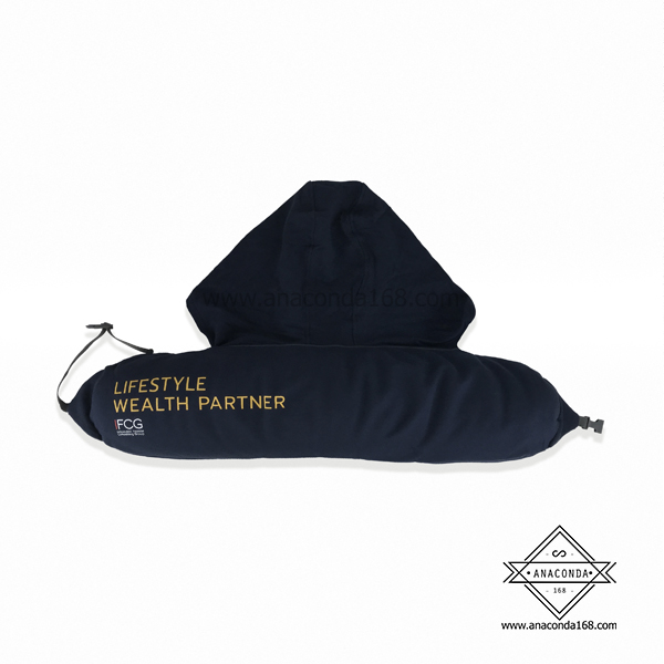 หมอนรองคอพรีเมี่ยม (neck pillow) สกรีนโลโก้