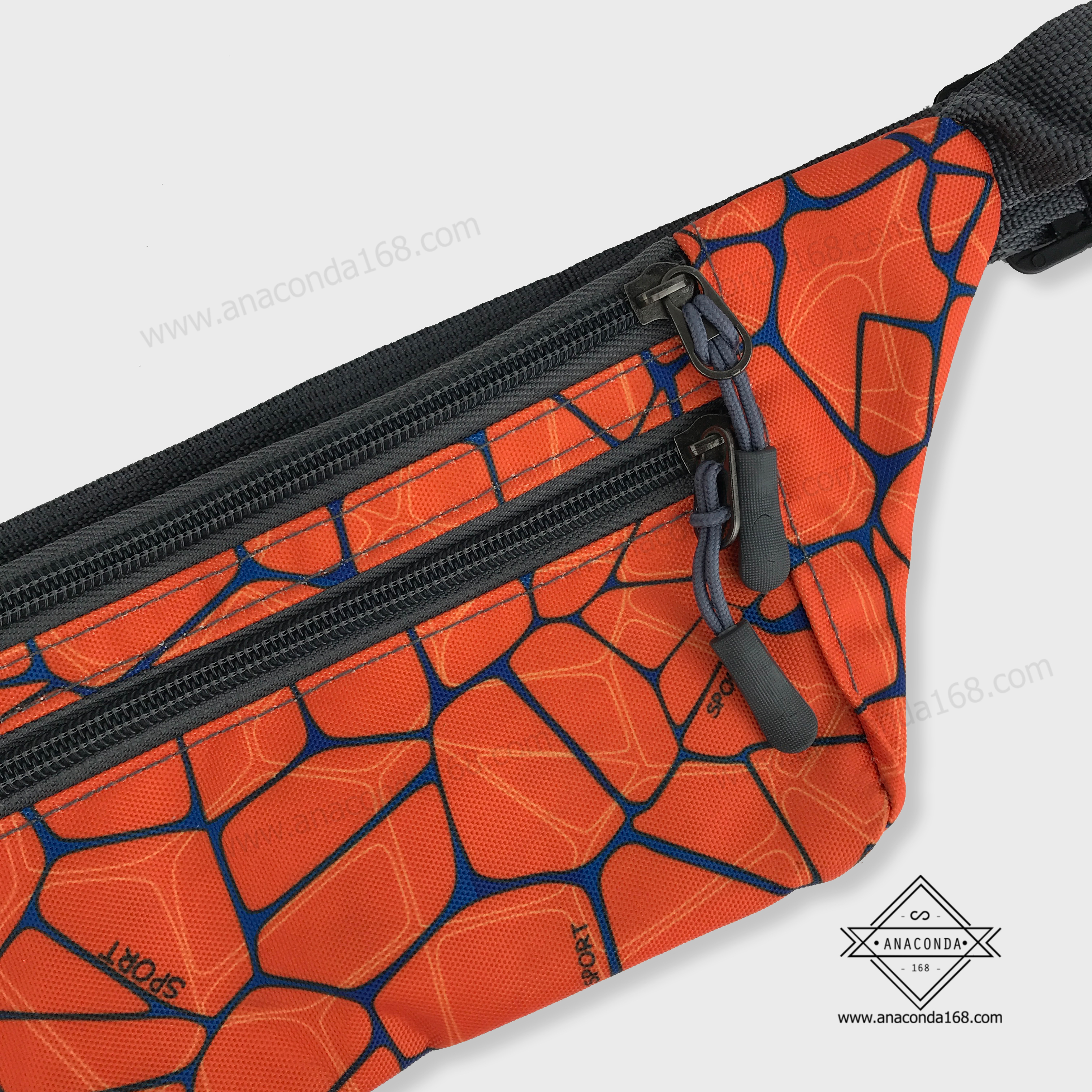 กระเป๋าคาดเอวสปอร์ต 3 ซิปแบบลาย V.4(Sport Bag)