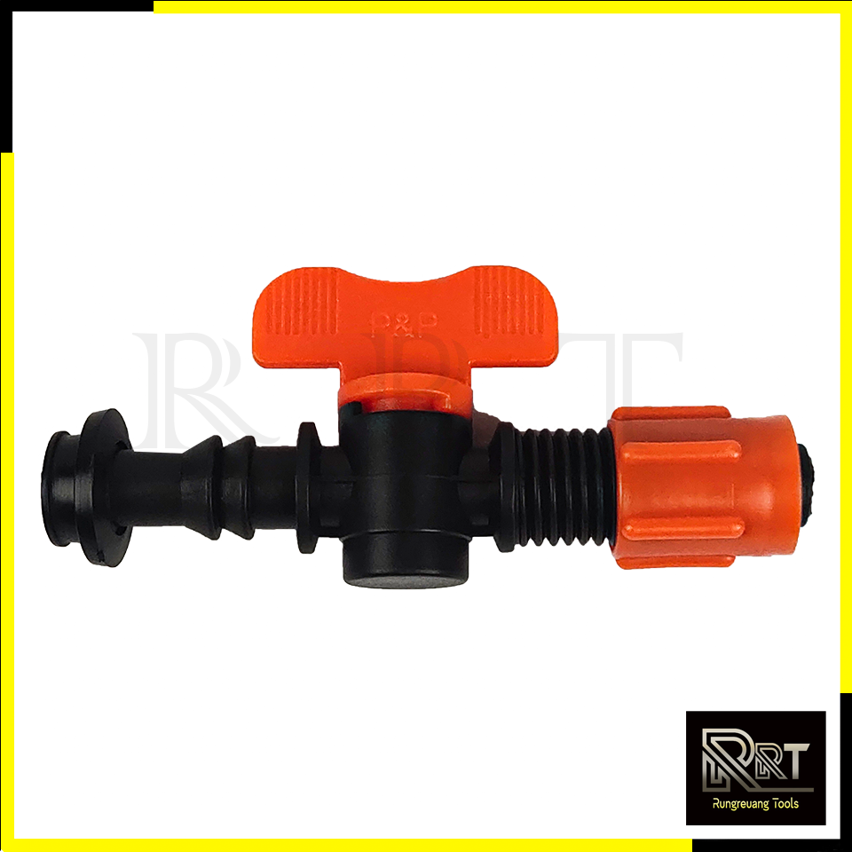 KP ข้อต่อวาล์ว เทปน้ำหยด TV5 +ลูกยาง (จำนวนแพ็ค 50 ตัว) รุ่น 387-141PNP