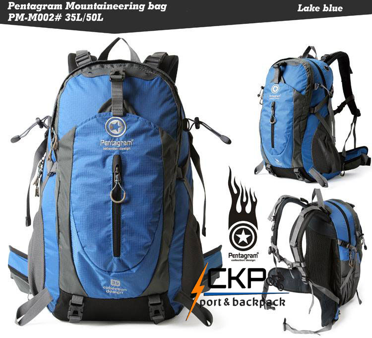 กระเป๋าเปฺ้ Backpack ยี่ห้อ Pentagram สีน้ำเงิน