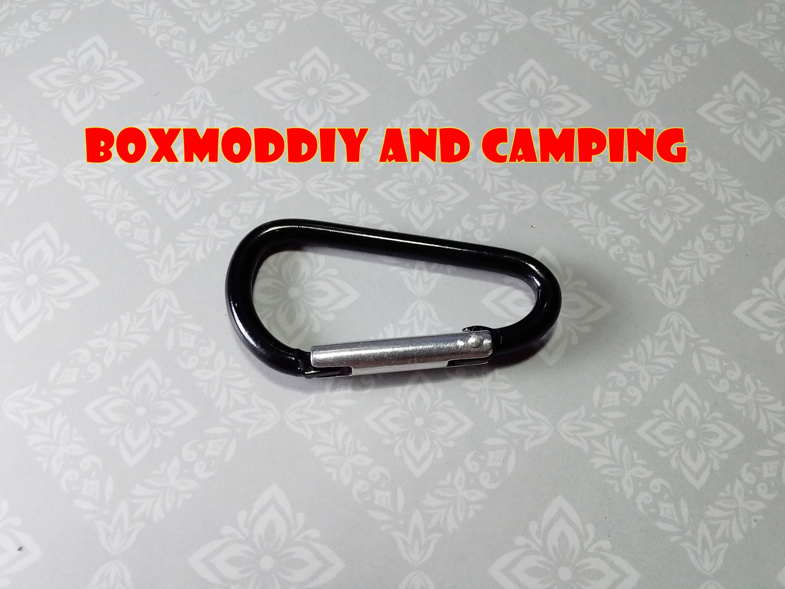 6ตัว D-Shape Carabiner, Camping Clamps Tent Clip อลูมิเนียมห่วงคล้องเชือกแบบสปริง คล้องฟลายชีท คล้องเต๊นท์ คล้องสมอบก ขนาดยาว45มม.หนา3.4มม. 1ชุดมี6ตัว 70บาท