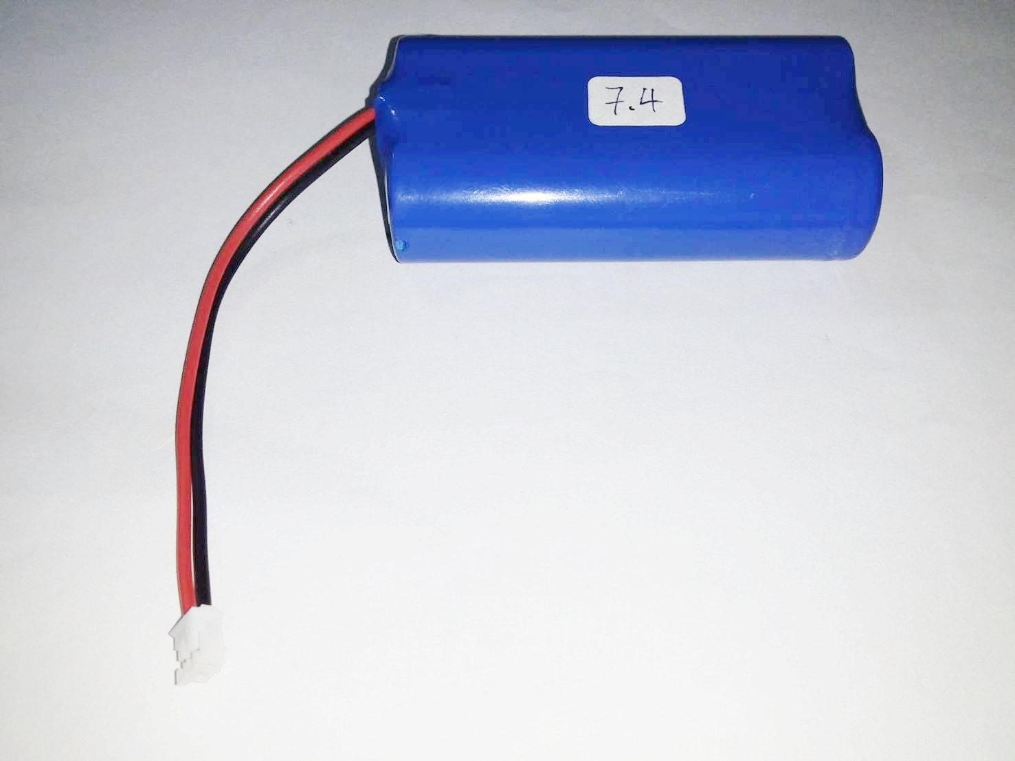 แบตเตอรี่ชาร์จ แพค 18650*2ก้อน อนุกรม 7.4v 2500mah พร้อมแผ่นป้องกัน สายไฟหัวโมเลค2พิน