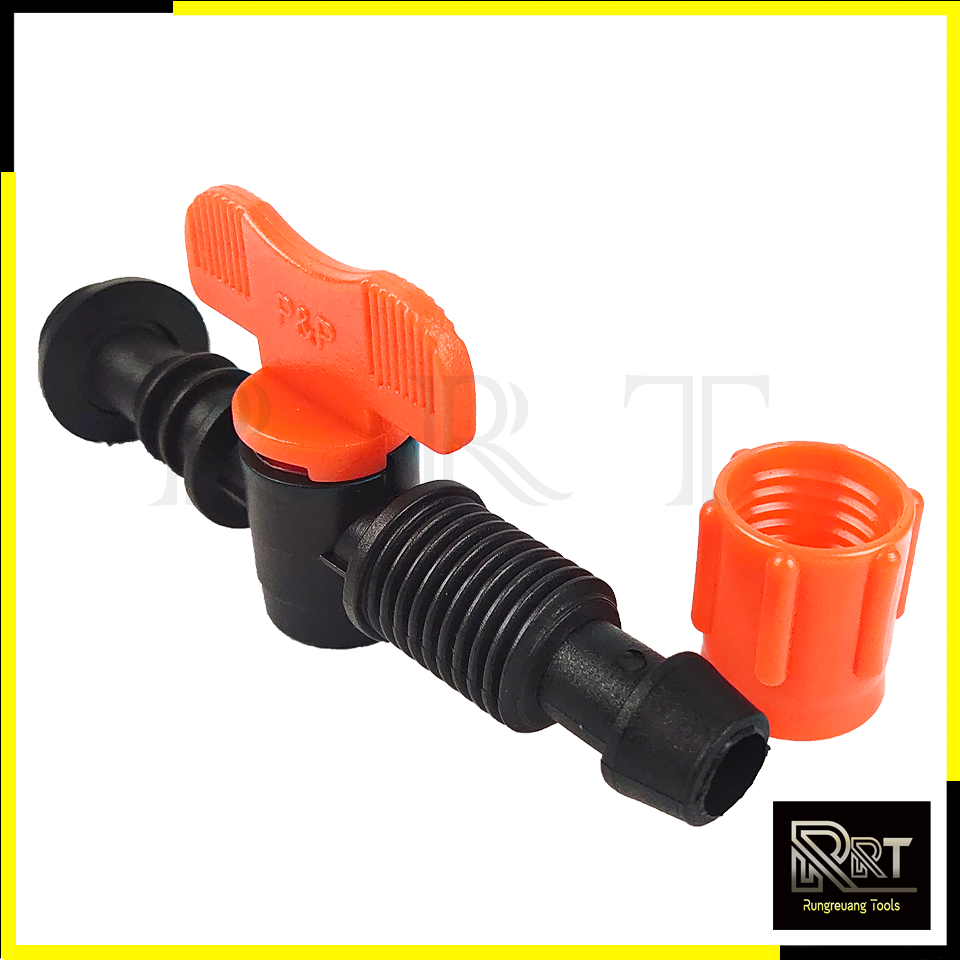 KP ข้อต่อวาล์ว เทปน้ำหยด TV5 +ลูกยาง (จำนวนแพ็ค 50 ตัว) รุ่น 387-141PNP