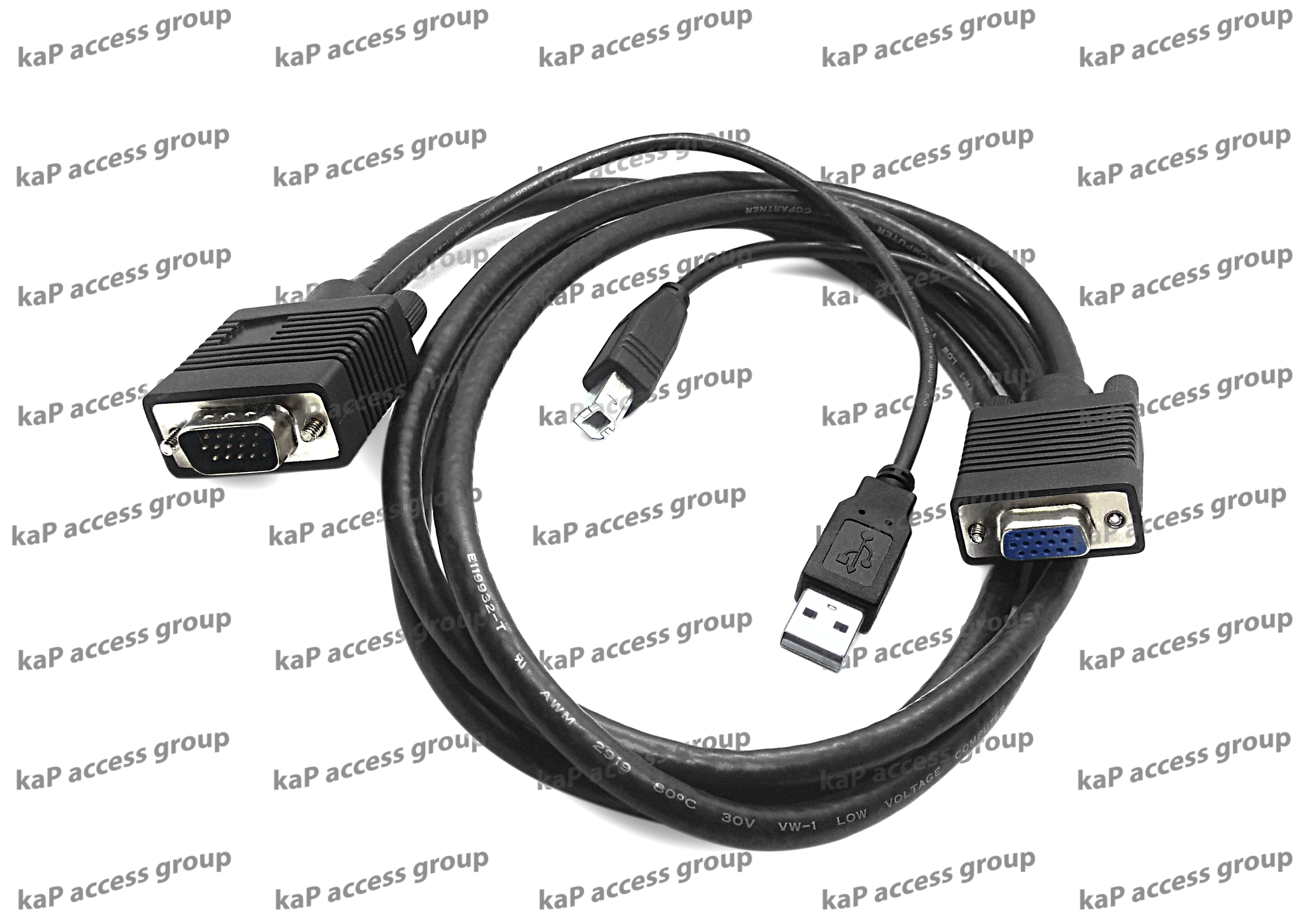 สาย KVM VGA USB ความยาว 1.8เมตร