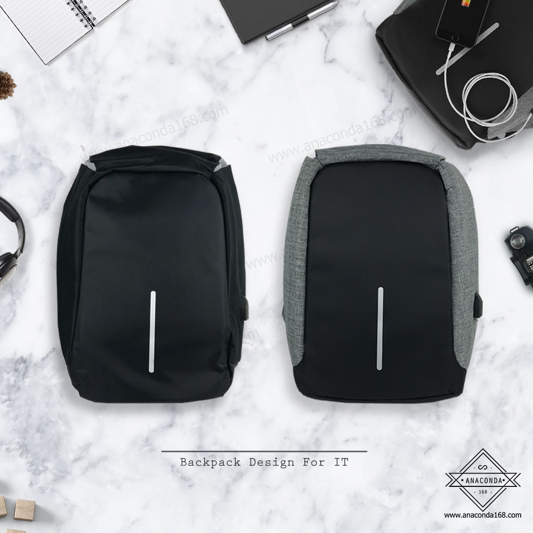 กระเป๋าเป้นิรภัยสะพายหลัง ( IT Backpack+USB Cable )