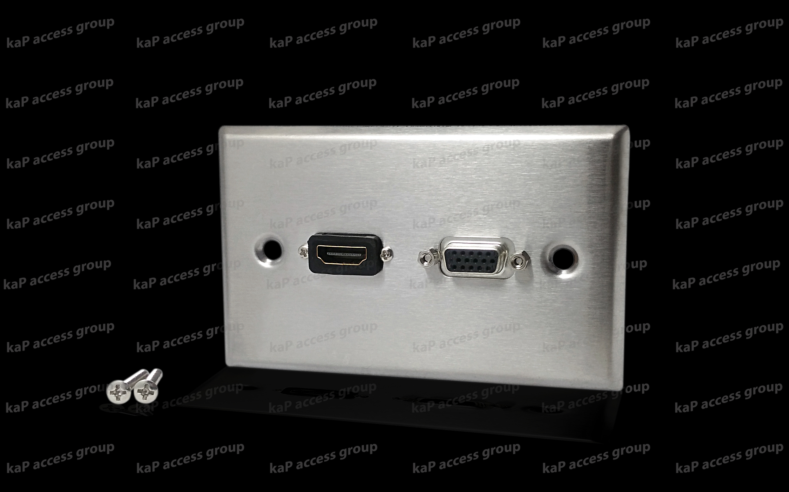 หน้ากากติดผนัง VGA / HDMI (หัวงอ 90องศา)