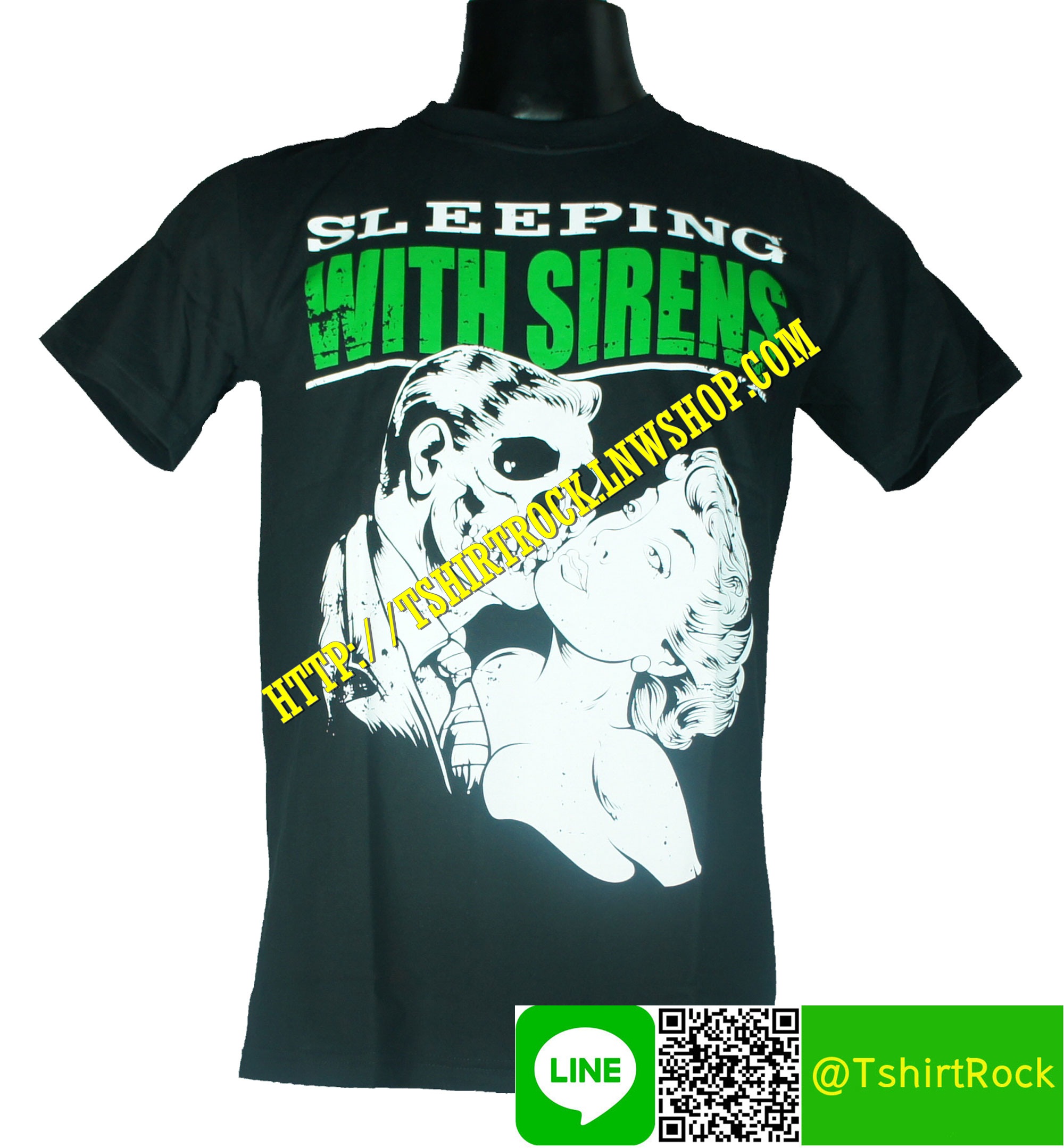 SLEEPING WITH SIRENS เสื้อยืดวงร็อค เมทัล ดนตรี เสื้อวงสลีปปิงวิทไซเรนส์ SWS1432