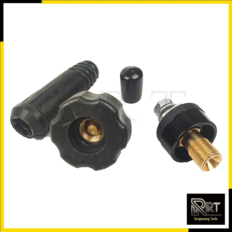 BONCHI ขั้วต่อสายเชื่อม(ดำ) ใช้กับตู้เชื่อม Inverter