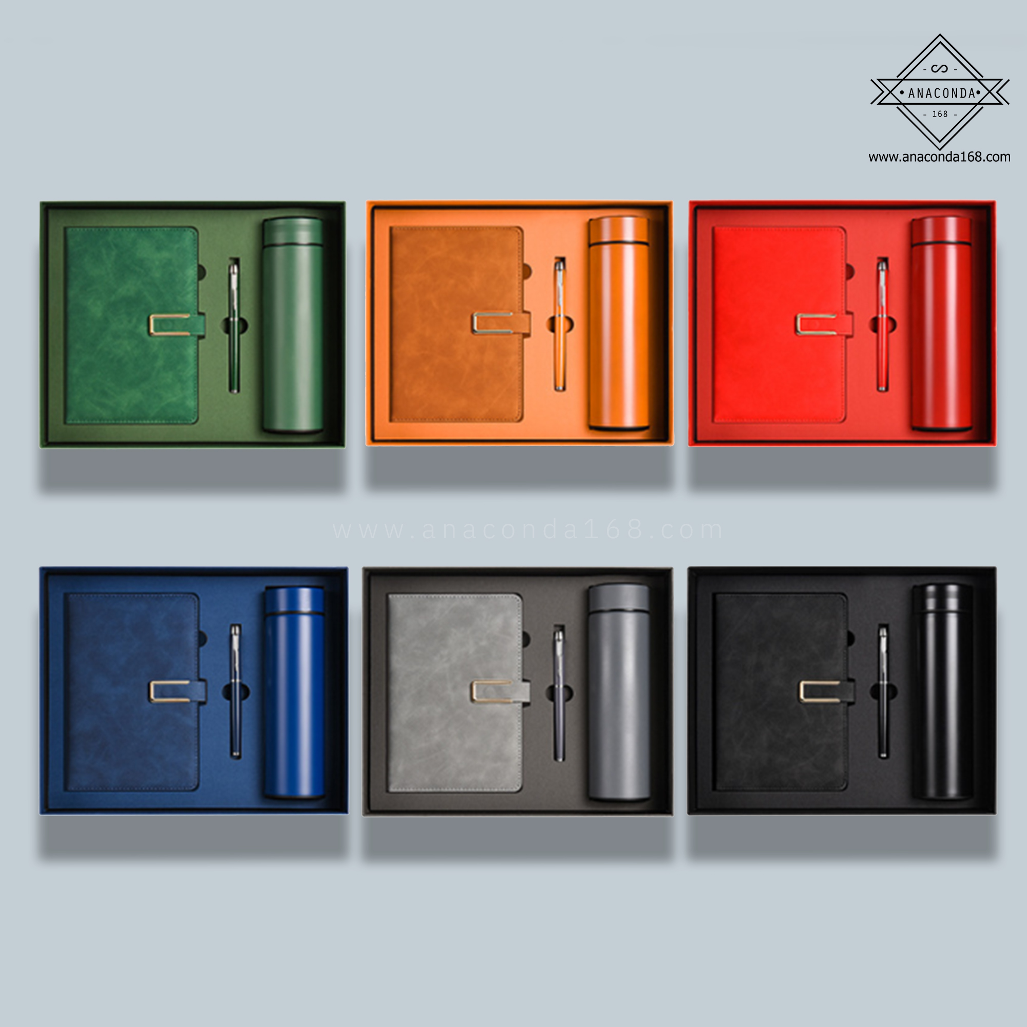 เซ็ท 3 ชิ้น กระบอกน้ำ สมุดโน๊ต ปากกา