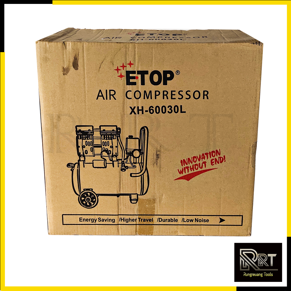 ETOP ปั้มลม Oil Free 30ลิตร รุ่น XH-60030L