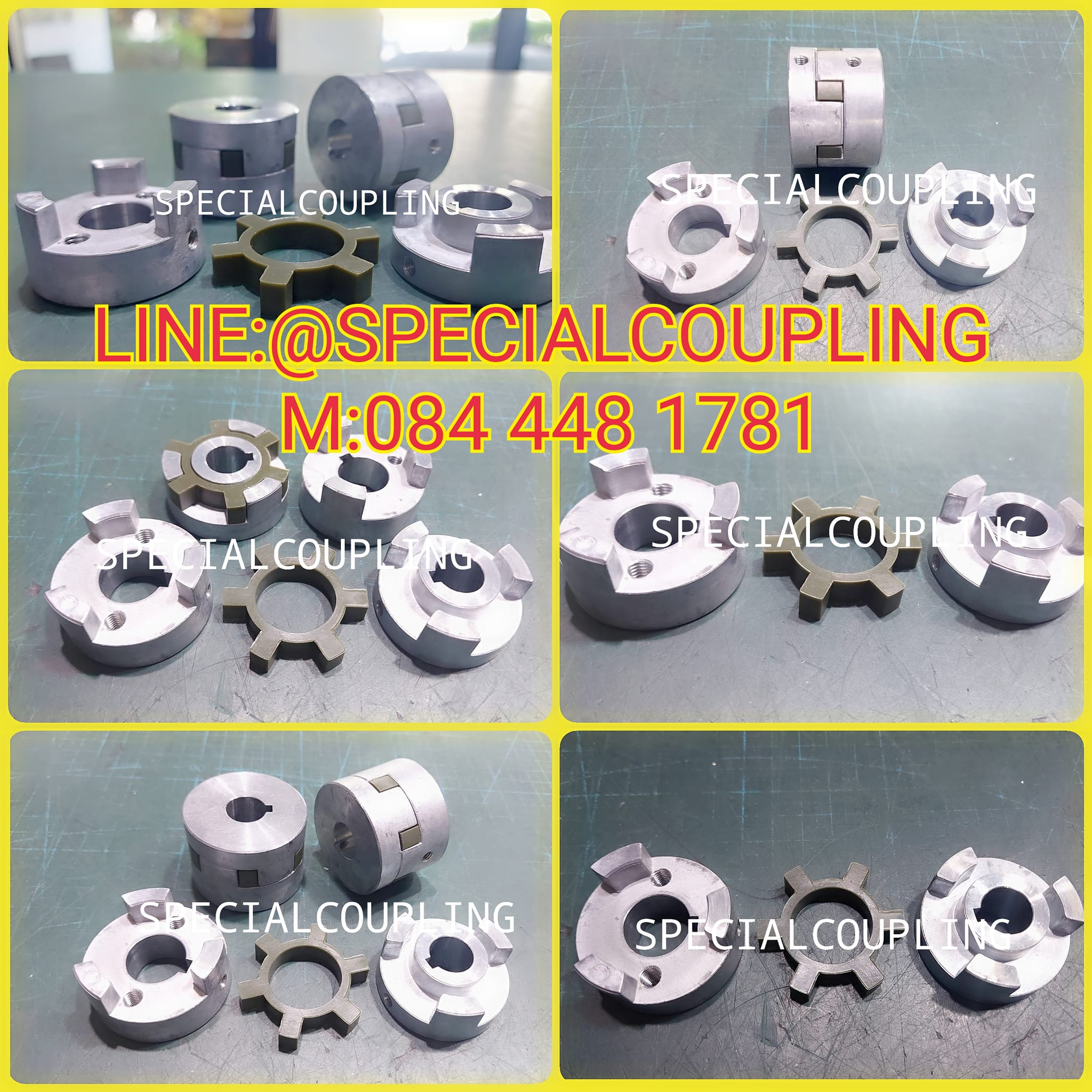 จำหน่าย Coupling aluminum Aloy Od44 L32mm รูเพลา14×18มม.Nbr /URE spider complete set พร้อมใช้งาน พร้อมส่งคะ สอบถามได้คะ