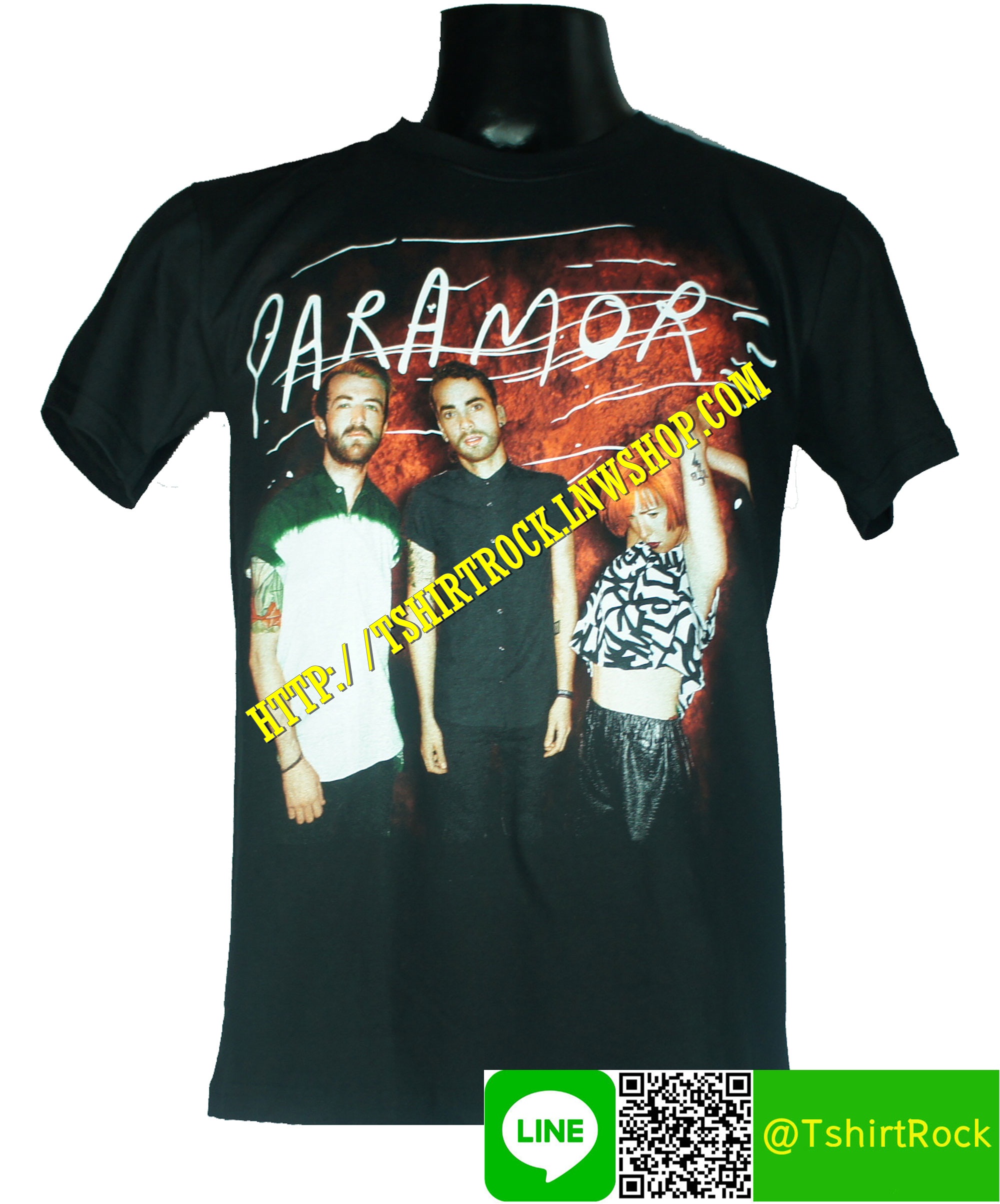 PARAMORE เสื้อยืดวงร็อค เมทัล ดนตรี เสื้อวงพาร์อะมอร์ PRM1431