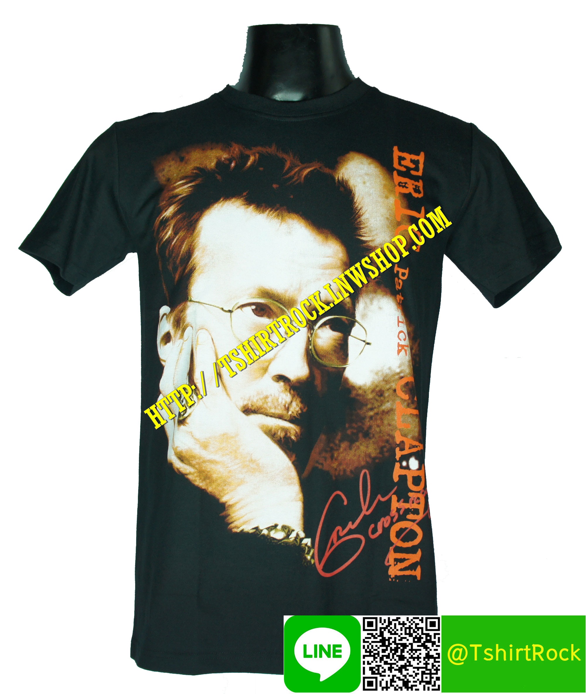 ERIC CLAPTON เสื้อยืดวงร็อค เมทัล ดนตรี เสื้อวง ECN777