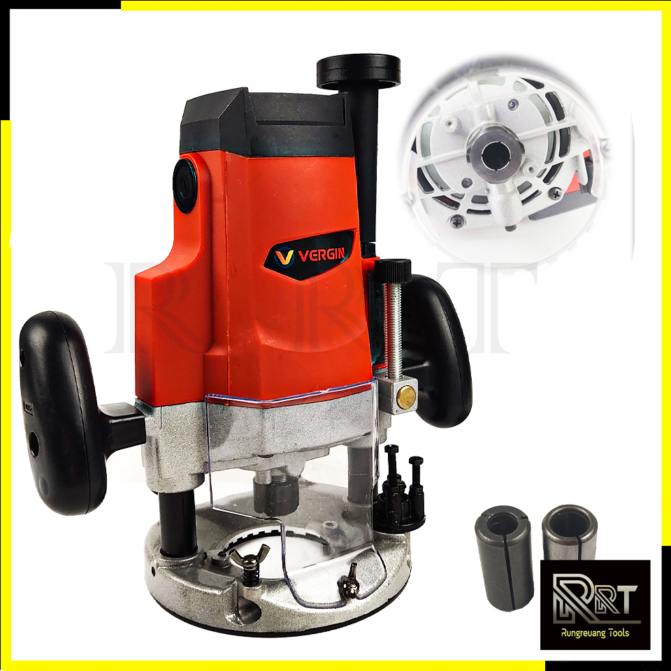 VERGIN เร้าเตอร์ เครื่องเซาะร่องไม้ รุ่น VG-362 พร้อมกล่องเก็บ