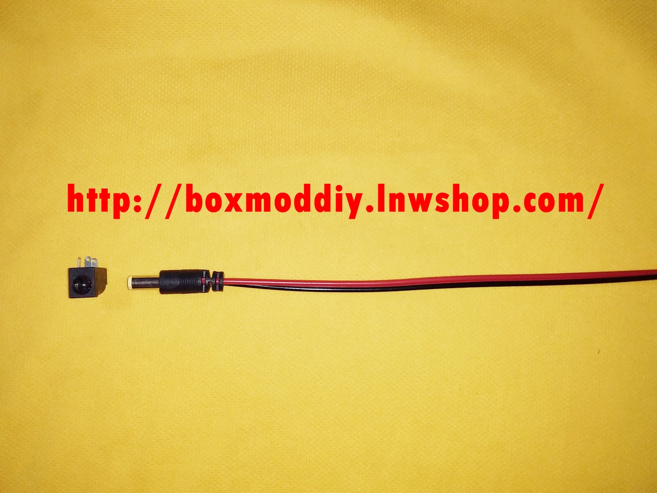 หัวชาร์จไฟDC 5.5*2.1มม. สายยาว25CM 1ชุด มีหัวตัวผู้ และตัวเมียครบชุด