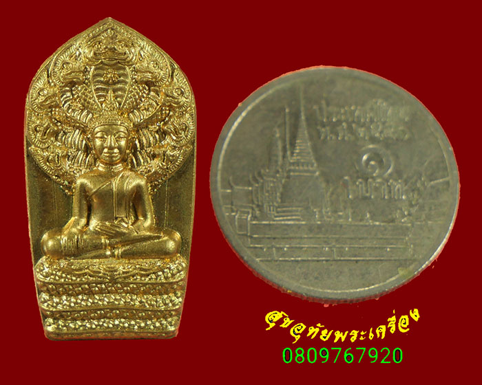 353.พระนาคปรกเจริญพร หลวงปู่จันทร์หอม วัดบุ้งขี้เหล็ก ปี2556 สวยกริ๊บครับ