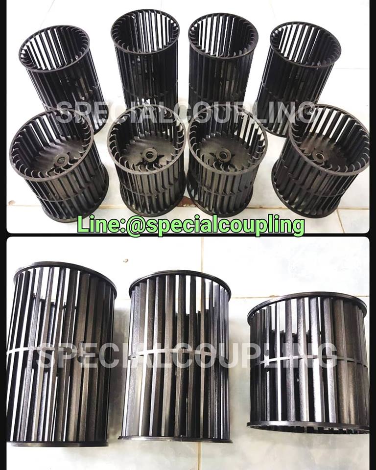 ใบพัดกรงกระรอกพลาสติกขนาด od 6"x6",6"×9",6"×8"