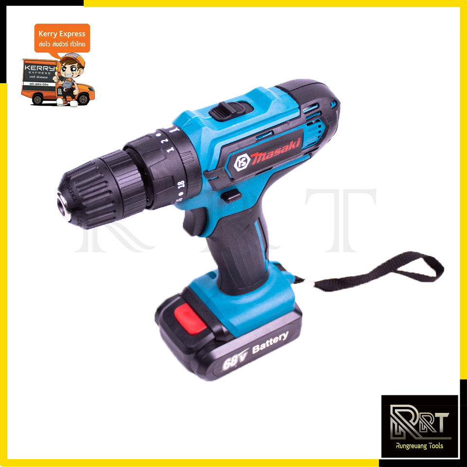 MASAKI สว่านไร้สาย 68V รุ่น 550DWE 3ระบบ เจาะกระแทกได้
