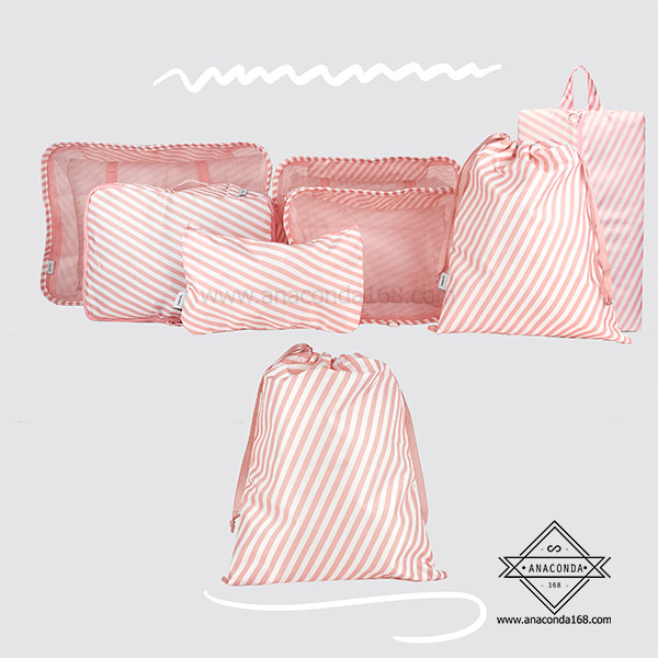 เซ็ทกระเป๋าจัดระเบียบเดินทาง 7 ชิ้น พับเก็บได้