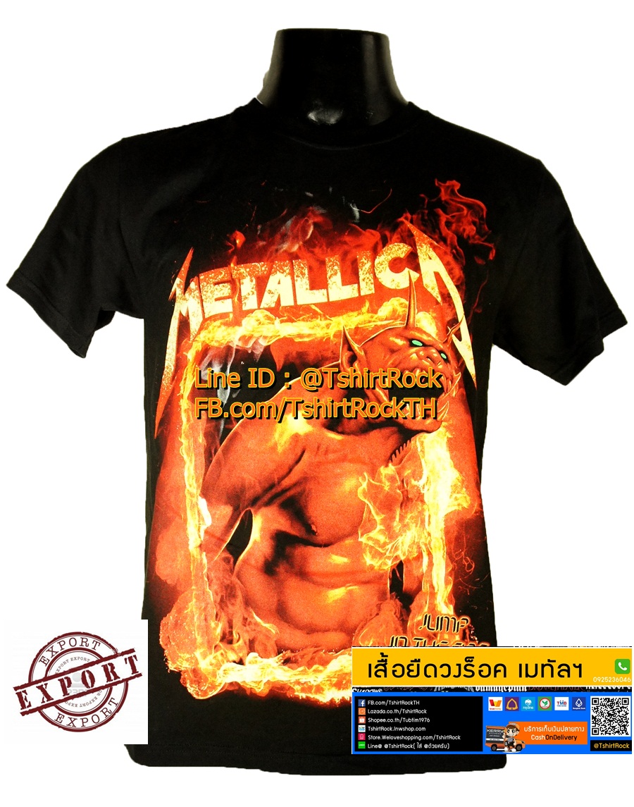 เสื้อวง METALLICA เสื้อยืดวงดนตรีร็อค เมทัล เสื้อร็อค เมทัลลิกา MET1271