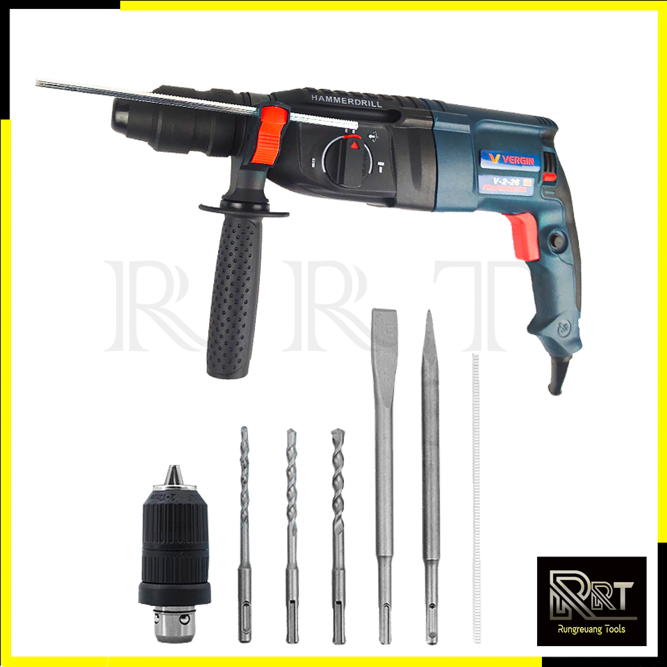VERGIN สว่านโรตารี่ 3 ระบบ รุ่น 2-26