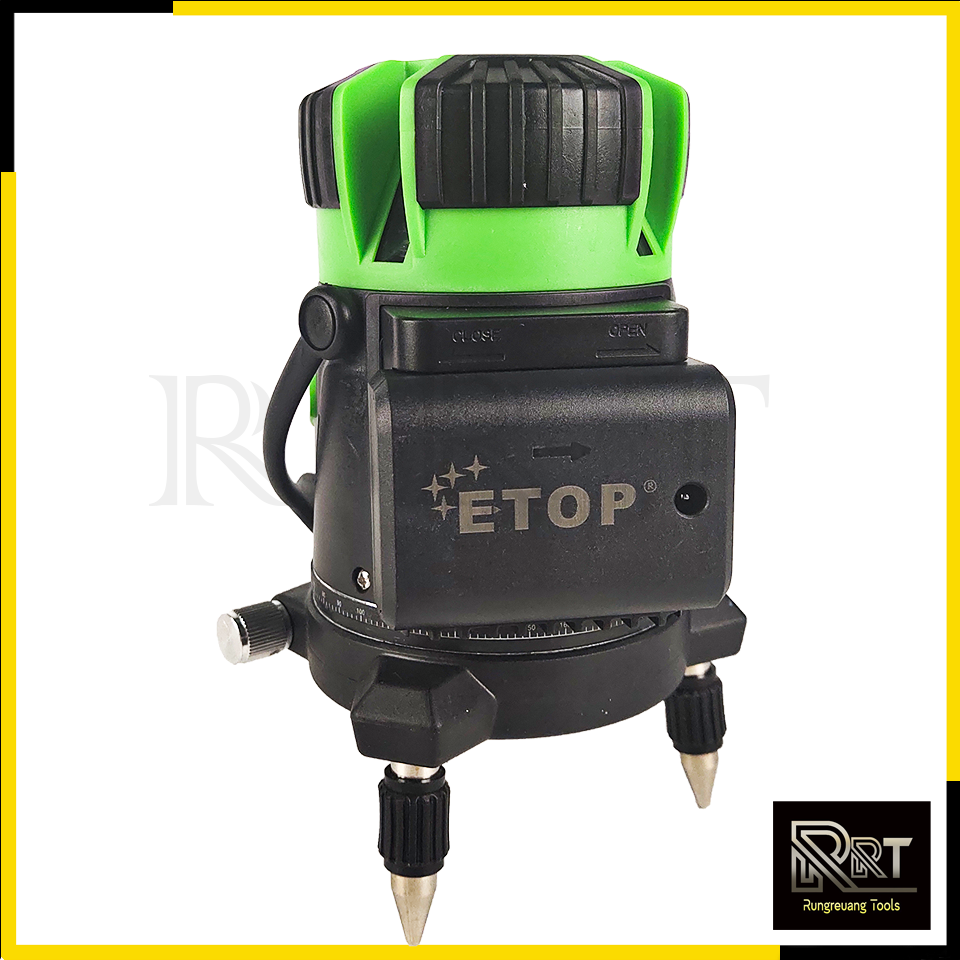 ETOP ระดับน้ำเลเซอร์ 5 เส้น 360 องศา รุ่น XH-5148 (แสงสีเขียว)
