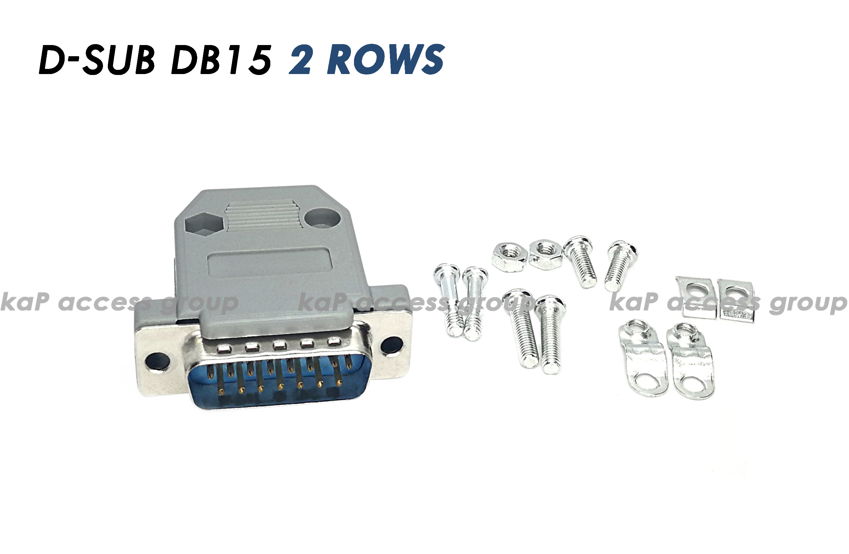 ชุดประกอบเข้าหัว D-SUB DB15 2 แถว ตัวผู้