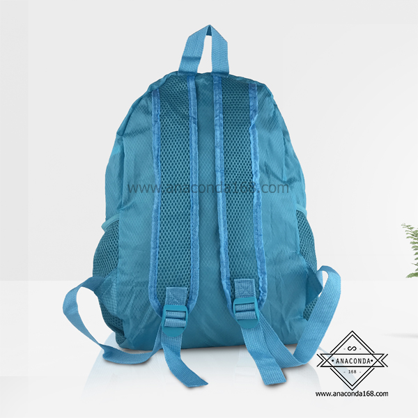 กระเป๋าเป้ผ้าร่มพับได้ พร้อมสกรีนโลโก้