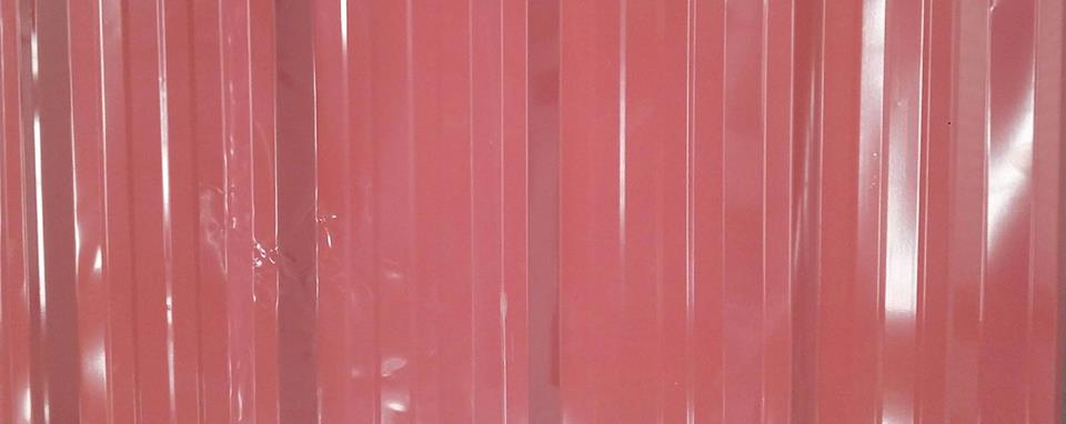 เมทัลชีทแผ่นตรงสีแดงอิฐหนา0.30มิล หน้ากว้าง 76 ซม./เมตรละ