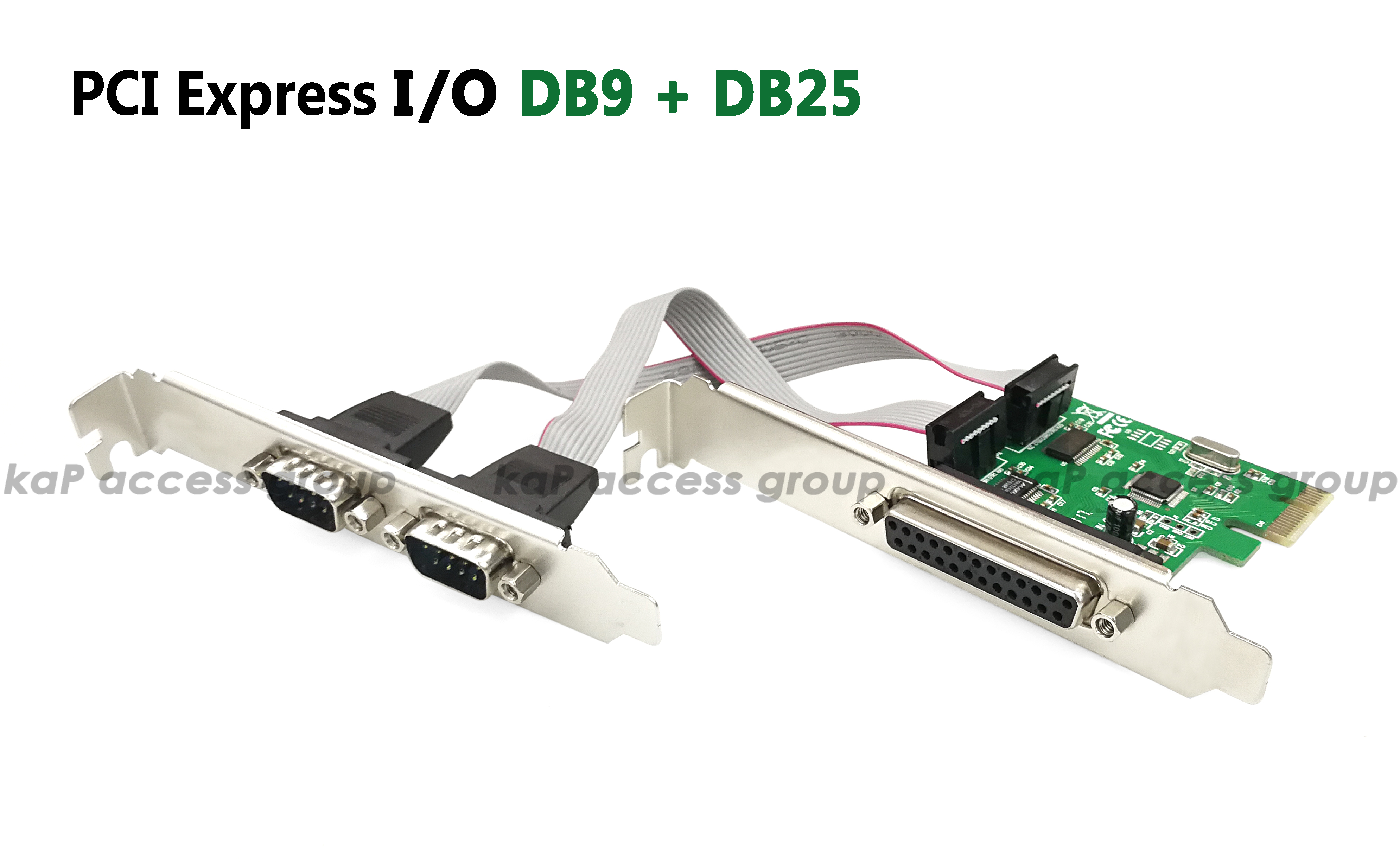 Card PCI Express I/O DB25+DB9 (Serial) * 2 Port